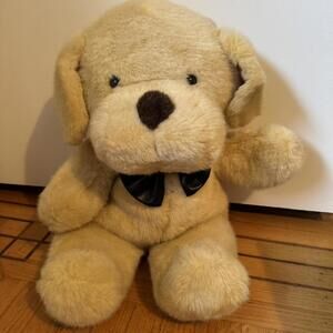 Extremely cute 1990s large plush dog puppy stuffed animal toy dog plushie toys